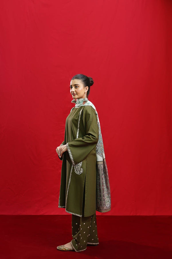 “Ladies Dhanak 3 Piece Winter Suit – Warm & Comfortable Fabric”