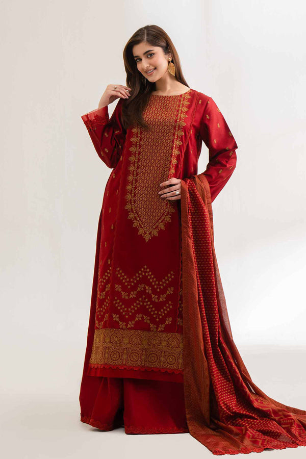 3 Piece - Printed Embroidered Suit - 42501912